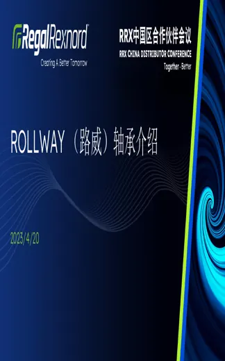 Rollway bearing overview cover